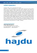 Preview for 70 page of hajdu Z30ErP Installation And Owner'S Manual