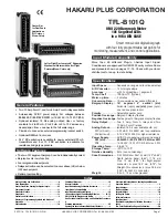 Preview for 1 page of HAKARU PLUS TFL-B101Q Manual