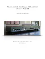 Preview for 1 page of Haken Audio Continuum CVC User Manual