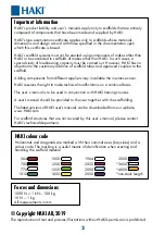 Preview for 2 page of Haki UNIVERSAL ALUMINIUM S4 User Manual