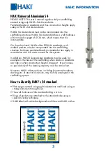 Preview for 3 page of Haki UNIVERSAL ALUMINIUM S4 User Manual