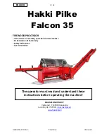 Hakki Pilke 35 Falcon Instructions For Assembly, Operation And Maintenance preview