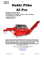 Preview for 1 page of Hakki Pilke 43 Pro Instructions For Assembly, Operation And Maintenance