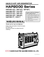 Preview for 1 page of Hakko Electric Machine Works Co., Ltd. HAP2031 Handling Manual