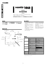 Preview for 4 page of Hakko Electronics 192 Instruction Manual