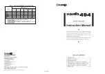 Preview for 1 page of Hakko Electronics 494 Instruction Manual