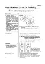 Preview for 6 page of Hakko Electronics 702B Instruction Manual