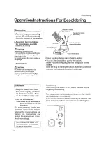 Preview for 8 page of Hakko Electronics 702B Instruction Manual