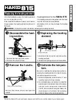 Preview for 3 page of Hakko Electronics 815 Manual