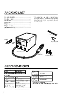 Preview for 2 page of Hakko Electronics 850D Instruction Manual