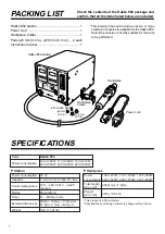 Preview for 2 page of Hakko Electronics 852 Instruction Manual
