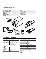 Preview for 2 page of Hakko Electronics 942 Instruction Manual