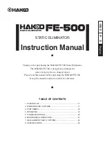 Preview for 17 page of Hakko Electronics FE-500 Instruction Manual