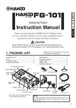 Preview for 11 page of Hakko Electronics FG-101 Instruction Manual