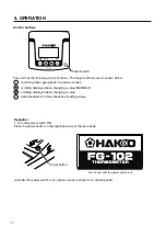 Preview for 12 page of Hakko Electronics FG-102 User Manual