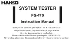 Hakko Electronics FG-470 User Manual preview