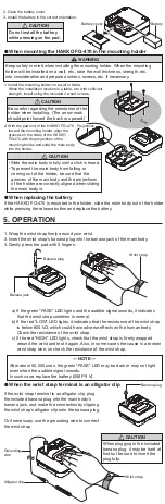 Preview for 5 page of Hakko Electronics FG-470 User Manual