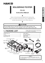 Preview for 11 page of Hakko Electronics FG101-16 Instruction Manual