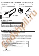 Предварительный просмотр 2 страницы Hakko Electronics FM-2029 Instruction Manual