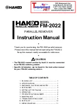 Preview for 1 page of Hakko Electronics FM2022-02 Instruction Manual