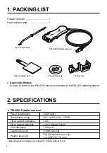 Preview for 2 page of Hakko Electronics FM2022-02 Instruction Manual