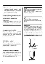 Preview for 6 page of Hakko Electronics FM2022-02 Instruction Manual