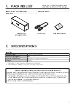Preview for 3 page of Hakko Electronics FN-1201 Instruction Manual