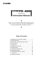 Preview for 1 page of Hakko Electronics FR-400 Instruction Manual