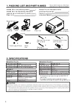 Предварительный просмотр 2 страницы Hakko Electronics FR-4104 Instruction Manual