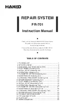 Preview for 1 page of Hakko Electronics FR-701 Instruction Manual