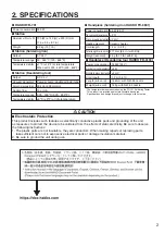 Preview for 3 page of Hakko Electronics FR-701 Instruction Manual