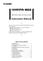 Preview for 1 page of Hakko Electronics FR-803 Instruction Manual