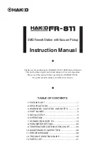 Preview for 1 page of Hakko Electronics FR-811 Instruction Manual