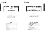 Preview for 1 page of Hakko Electronics FR-820 Instruction Manual