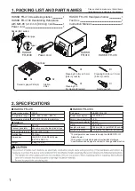 Preview for 2 page of Hakko Electronics FR410-52 Instruction Manual