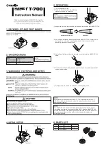 Preview for 1 page of Hakko Electronics FT-700 Instruction Manual