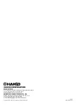 Preview for 2 page of Hakko Electronics FT-700 Instruction Manual