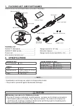 Preview for 3 page of Hakko Electronics FT-8003 Instruction Manual