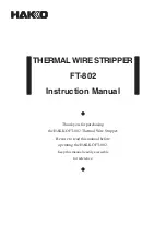 Preview for 1 page of Hakko Electronics FT-802 Instruction Manual