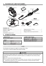 Preview for 3 page of Hakko Electronics FT802-03 Instruction Manual
