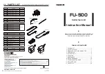 Preview for 1 page of Hakko Electronics FU-500 Instruction Manual