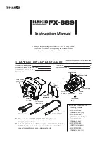 Preview for 1 page of Hakko Electronics FX-889 Instruction Manual