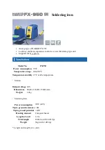 Hakko Electronics FX-950 Manual preview