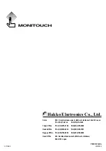 Preview for 77 page of Hakko Electronics MONITOUCH V606e Hardware Specifications
