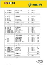 Preview for 12 page of Haklift HAVA1000PIS Original Instructions Manual