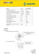 Preview for 7 page of Haklift HAVA1200ELE Original Instructions Manual