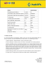 Preview for 7 page of Haklift HAVA1500ELE Original Instructions Manual