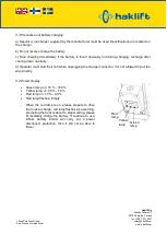 Preview for 13 page of Haklift HAVA1500ELE Original Instructions Manual