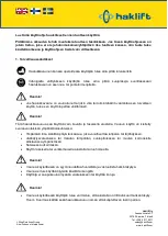 Preview for 20 page of Haklift HAVA1500ELE Original Instructions Manual