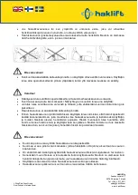 Preview for 21 page of Haklift HAVA1500ELE Original Instructions Manual